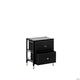 Комод Leset Нирита/Хайди, 2 ящика, Чёрный