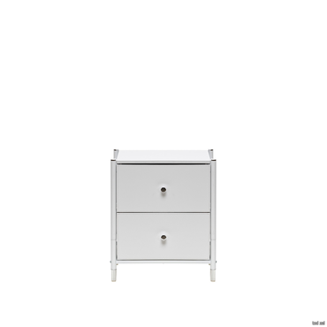 Комод Leset Нирита/Хайди, 2 ящика, Белый
