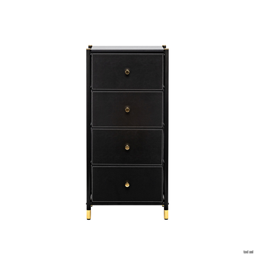 Комод Leset Нирита/Хайди, 4 ящика, Черный