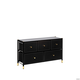 Комод Leset Нирита/Хайди широкий 5 ящиков, Черный