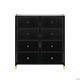 Комод Leset Нирита/Хайди, 8 ящиков, Черный