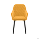 Стул с подлокотниками Leset Слим, каркас Черный, велюр Горчица