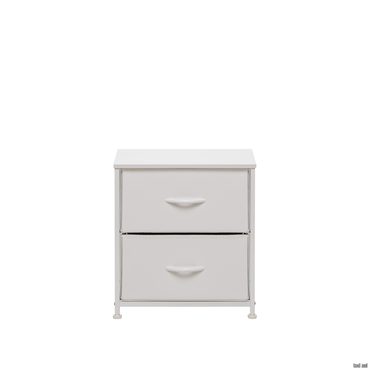 Комод Leset Линкс 2 ящ. (к/з), Каркас Белый, ящики Белые