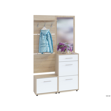 Прихожая Сокол Моренго 2 Дуб Сонома / Белый Дуб Сонома / Белый