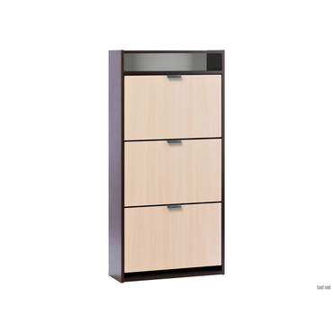 Обувница Вентал Арт Комфорт К-3 Венге / Беленый дуб Венге / Беленый дуб