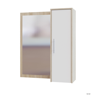 Настенное зеркало Сокол Моренго Дуб Сонома / Белый Дуб Сонома / Белый