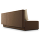 Угловой диван todzal Адажио Коричневый / Бежевый, велюр Универсальное