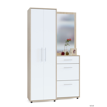 Прихожая Сокол Моренго 39 Дуб Сонома / Белый Дуб Сонома / Белый