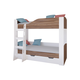 Двухъярусная кровать РВ Мебель Астра 2 Белый / Орех С ящиком