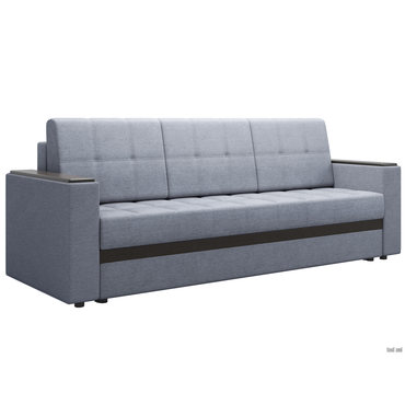 Прямой диван todzal Атланта Графит, рогожка Графит, рогожка