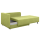 Прямой диван todzal Алекс Салатовый, рогожка Универсальное
