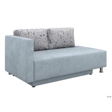 Прямой диван todzal Алекс Серый принт, велюр Универсальное