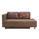 Прямой диван todzal Алекс Коричневый принт, велюр Универсальное