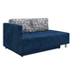 Прямой диван todzal Алекс Синий принт, велюр Универсальное