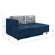 Прямой диван todzal Алекс Синий принт, велюр Универсальное