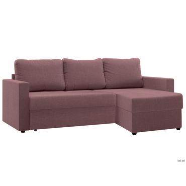 Угловой диван Первый Мебельный Томас Орхидея, рогожка Универсальное