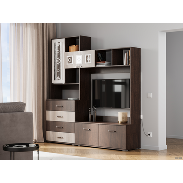 Гостиная BTS Белла Венге / Ясень белый Венге / Ясень белый