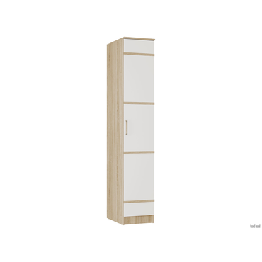 Распашной шкаф BTS Сакура Дуб Сонома / Белый Дуб Сонома / Белый