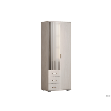 Распашной шкаф BTS Белла Белый ясень Белый ясень