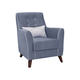 Кресло НижегородмебельИК Фрэнклин Деним / Серый, велюр Деним / Серый, велюр