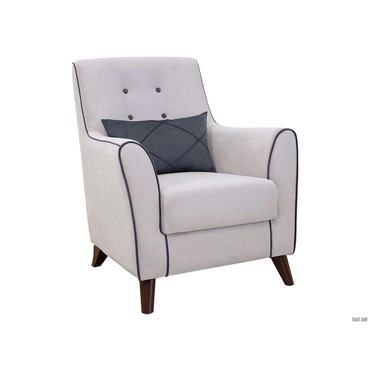 Кресло НижегородмебельИК Фрэнклин Серебро / Графит, велюр Серебро / Графит, велюр