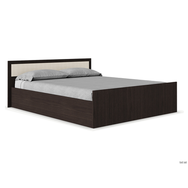 Двуспальная кровать BTS Фиеста Венге / Лоредо С реечным основанием 160х200 см