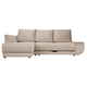 Угловой диван todzal Манхэттен Бежевый, велюр Слева