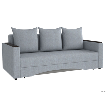 Прямой диван todzal Олимп с подлокотниками Серо-голубой, рогожка Серо-голубой, рогожка