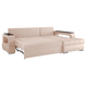 Угловой диван todzal Прагма Латте, иск. замша Справа