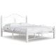 Двуспальная кровать Форвард-мебель Синди Кремовый, металл / Белый, массив 140х200 см