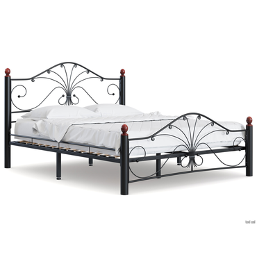 Двуспальная кровать Форвард-мебель Синди Черный, металл 180х200 см