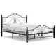 Двуспальная кровать Форвард-мебель Синди Черный, металл 180х200 см