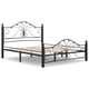 Двуспальная кровать Форвард-мебель Синди Черный, металл 180х200 см