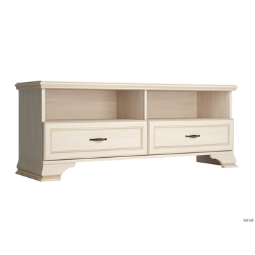 ТВ-тумба Кураж Сиена Бодега белый, патина золото Бодега белый, патина золото