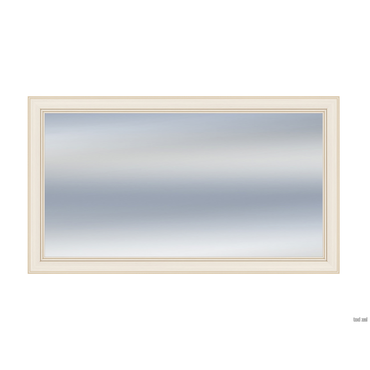 Настенное зеркало Кураж Сиена-16 Бодега белый, патина золото Бодега белый, патина золото