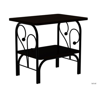 Прикроватная тумбочка Форвард-мебель Сандра Венге / Черный, металл Венге / Черный, металл