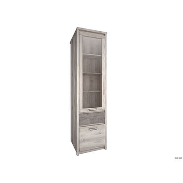 Шкаф-витрина Анрэкс Джаз Каштан Найроби / Оникс Каштан Найроби / Оникс