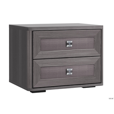 Прикроватная тумбочка Кураж Парма НЕО Лиственница темная / Экокожа дила Лиственница темная / Экокожа дила