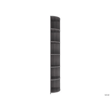 Стеллаж Кураж Парма НЕО Лиственница темная / Экокожа дила Лиственница темная / Экокожа дила