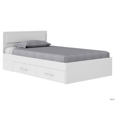 Двуспальная кровать todzal Жаклин Белый 120х200 см