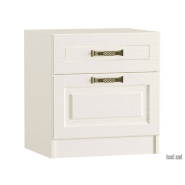 Прикроватная тумбочка Моби Ливерпуль Ясень Ваниль / Белый Ясень Ваниль / Белый