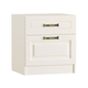 Прикроватная тумбочка Моби Ливерпуль Ясень Ваниль / Белый Ясень Ваниль / Белый