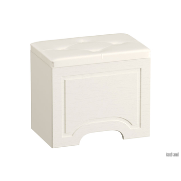 Пуфик Моби Ливерпуль Белый, текстура дерева / Белый, экокожа Белый, текстура дерева / Белый, экокожа