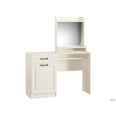 Туалетный столик Моби Ливерпуль Ясень Ваниль / Белый С зеркалом