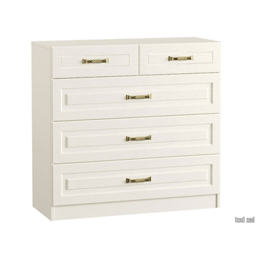 Комод Моби Ливерпуль Ясень Ваниль / Белый Ясень Ваниль / Белый