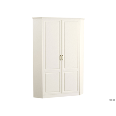 Распашной шкаф Моби Ливерпуль Ясень Ваниль / Белый Ясень Ваниль / Белый