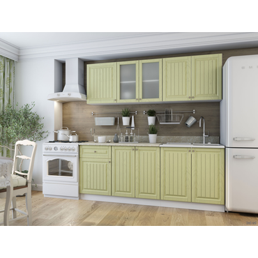 Кухонный гарнитур Эра Хозяюшка 200 см Фисташка Фисташка