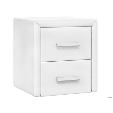 Прикроватная тумбочка todzal Женева Белый, экокожа Белый, экокожа