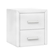 Прикроватная тумбочка todzal Женева Белый, экокожа Белый, экокожа