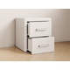 Прикроватная тумбочка todzal Женева Белый, экокожа Белый, экокожа